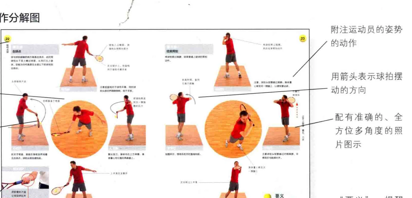 击球动作分解图的阅读方法