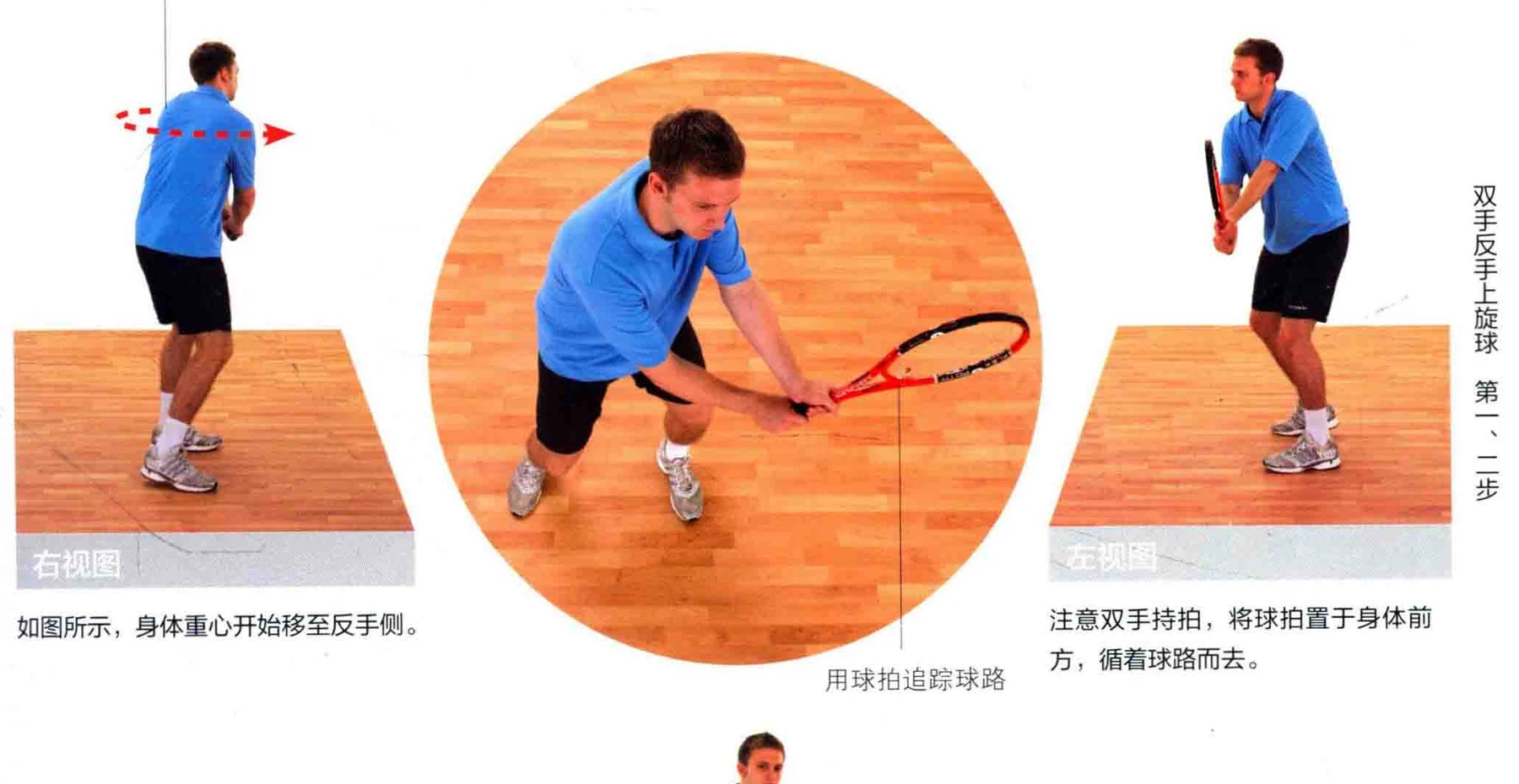 动作示范 · 多角度视图