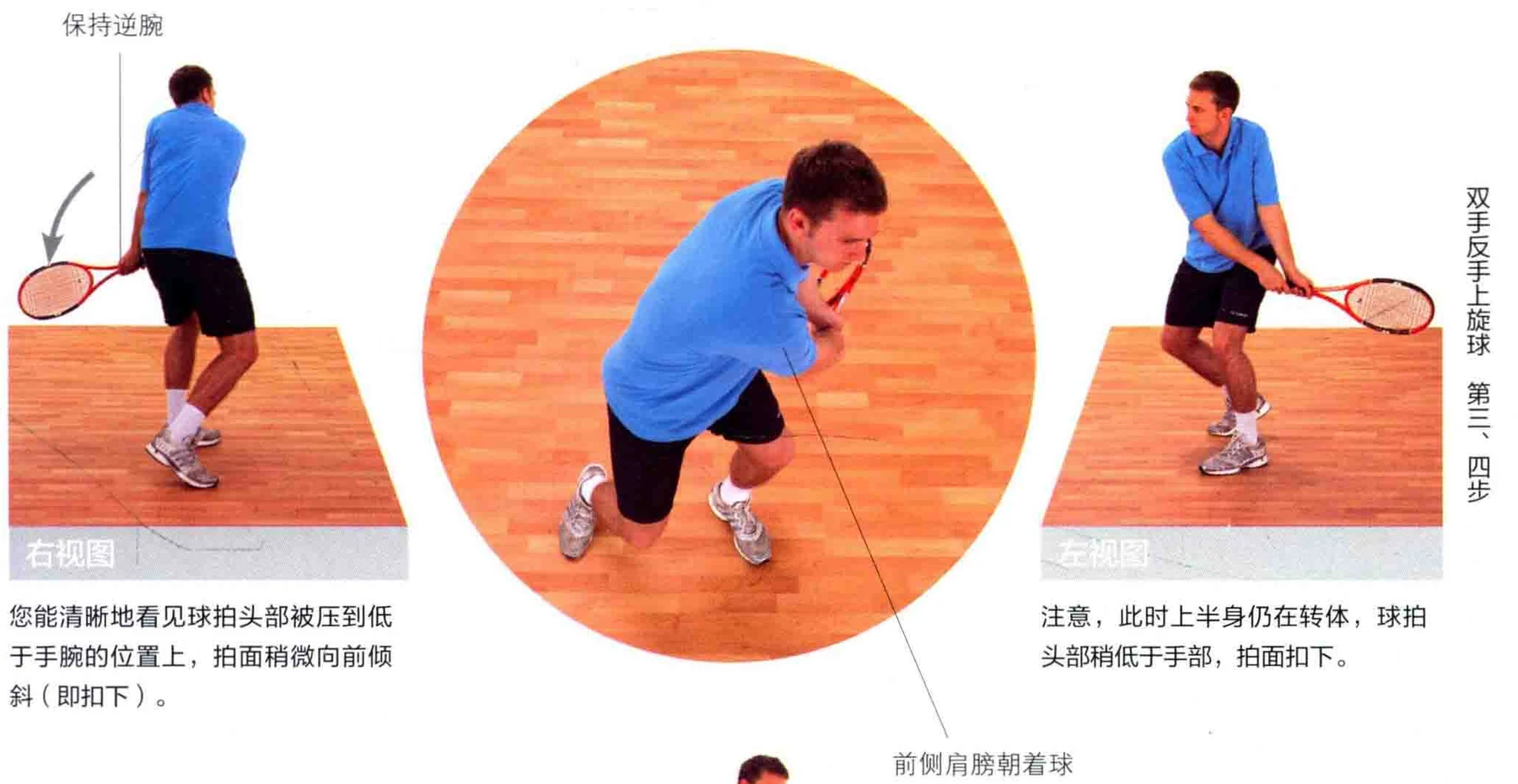 动作示范 · 多角度视图