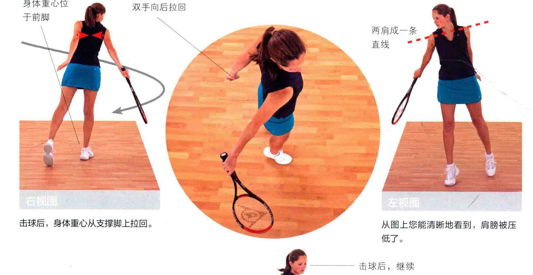 动作示范 · 多角度视图