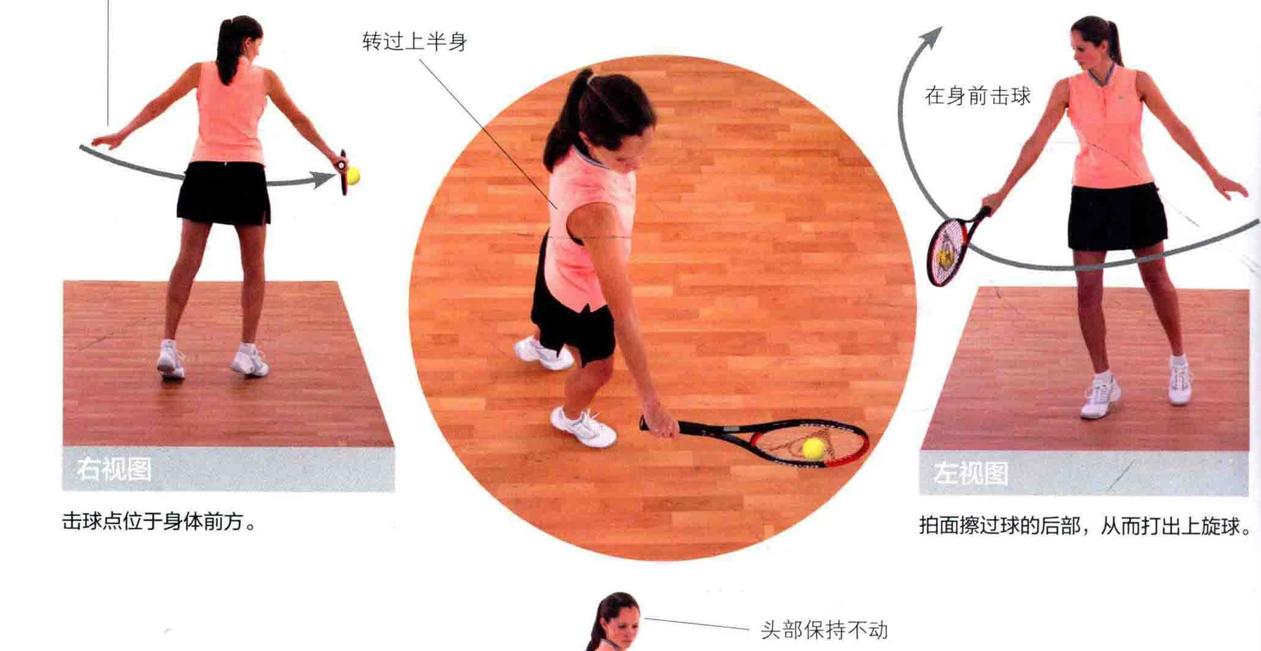 动作示范 · 多角度视图