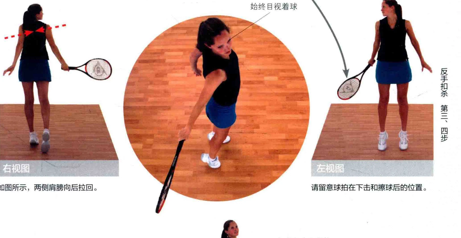 动作示范 · 多角度视图